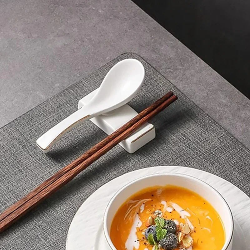 Chopstick Rest Ceramic - Porta Bacchette in Ceramica Opaca, Vassoio