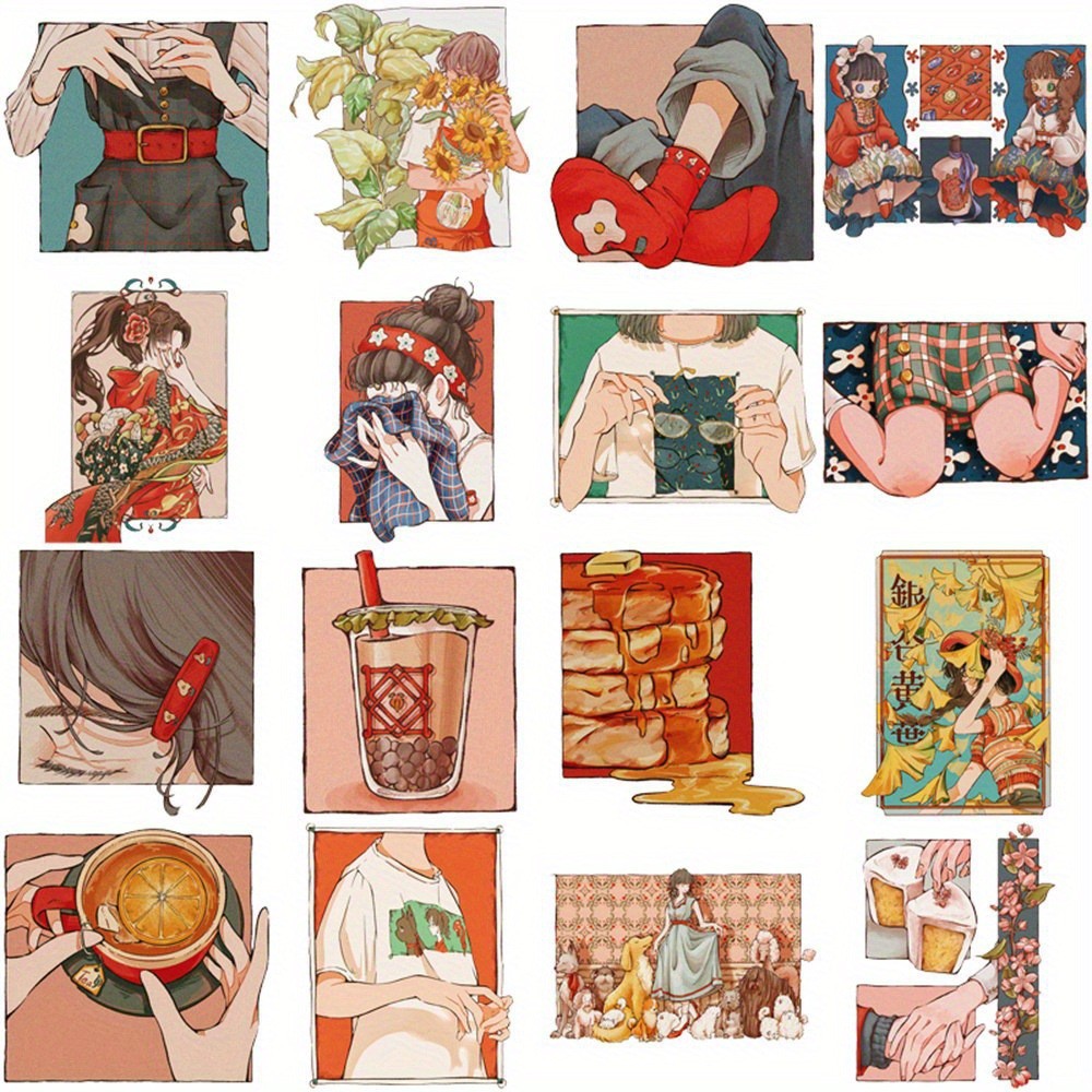 50 Pezzi Adesivi in Stile Vint - Japanese Traditional Lifestyle recensione e prezzo