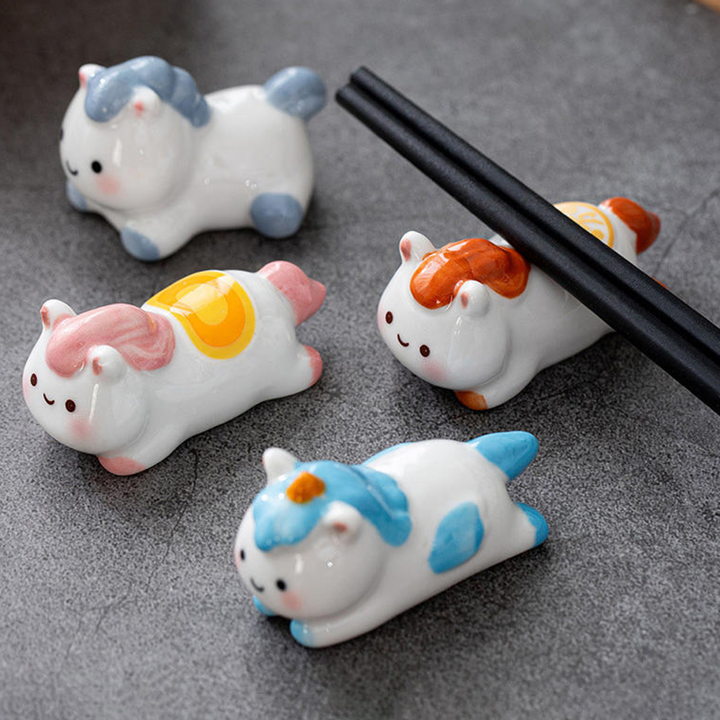 1 pezzo carino cavallo in cera - Chopstick Rest Ceramic recensione e prezzo