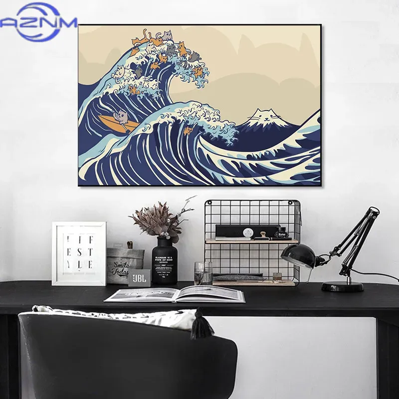 AZNM Quadro su tela Grande Ond - Japanese Traditional Lifestyle recensione e prezzo